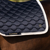 PS of Sweden Vintage Monogram Dressage Saddle Pad - Navy - PS of Sweden - Equiluxe Tack