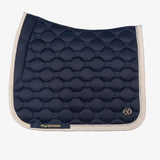 PS of Sweden Vintage Monogram Dressage Saddle Pad - Navy - PS of Sweden - Equiluxe Tack