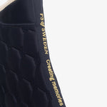 PS of Sweden Vintage Monogram Dressage Saddle Pad - Navy - PS of Sweden - Equiluxe Tack