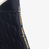 PS of Sweden Vintage Monogram Dressage Saddle Pad - Navy - PS of Sweden - Equiluxe Tack