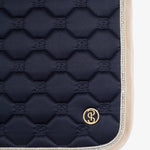 PS of Sweden Vintage Monogram Dressage Saddle Pad - Navy - PS of Sweden - Equiluxe Tack