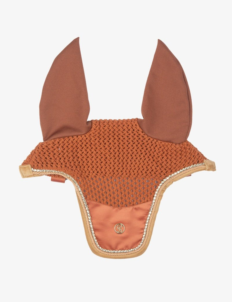 PS of Sweden Vintage Monogram Ear Bonnet - Chestnut Brown - PS of Sweden - Equiluxe Tack