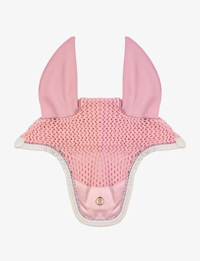 PS of Sweden Vintage Monogram Ear Bonnet - Hortensia pink - PS of Sweden - Equiluxe Tack