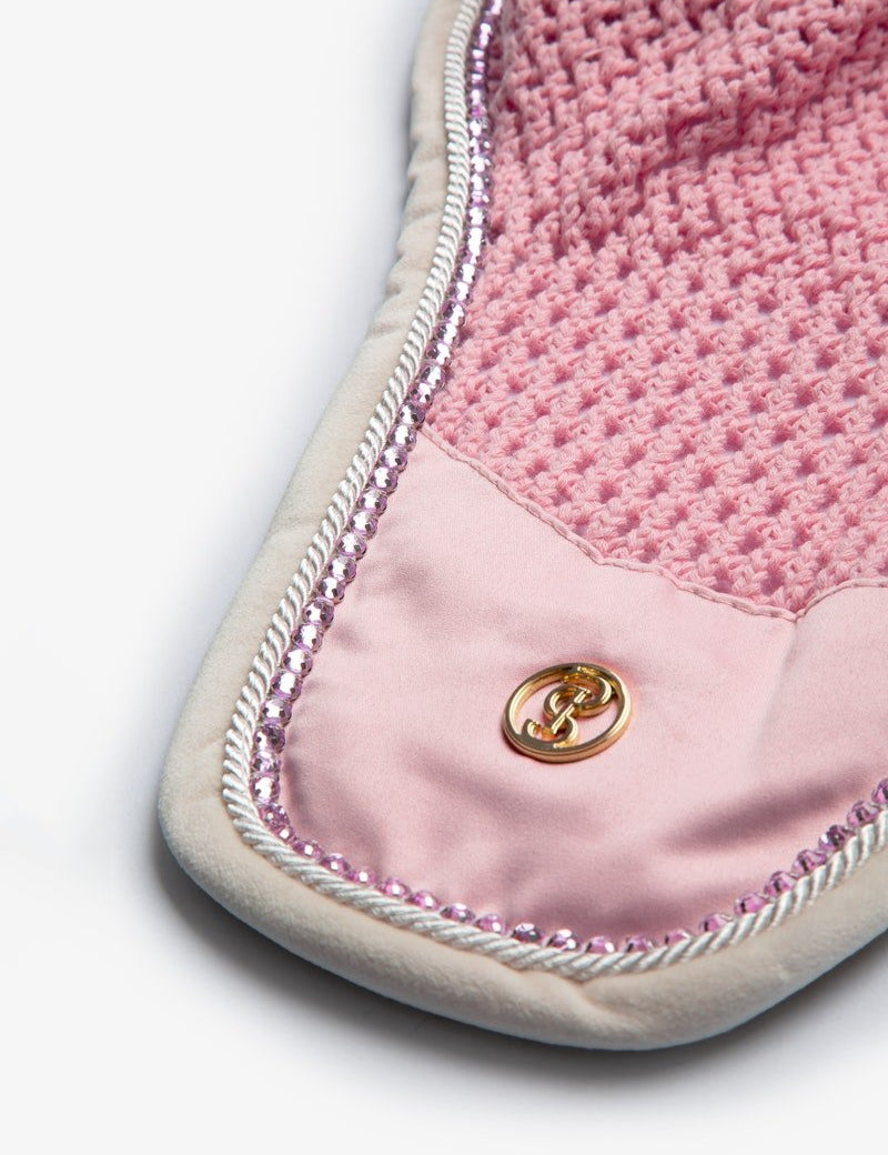 PS of Sweden Vintage Monogram Ear Bonnet - Hortensia pink - PS of Sweden - Equiluxe Tack