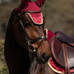 PS of Sweden Vintage Monogram Ear Bonnet - Midnight Fuchsia - PS of Sweden - Equiluxe Tack