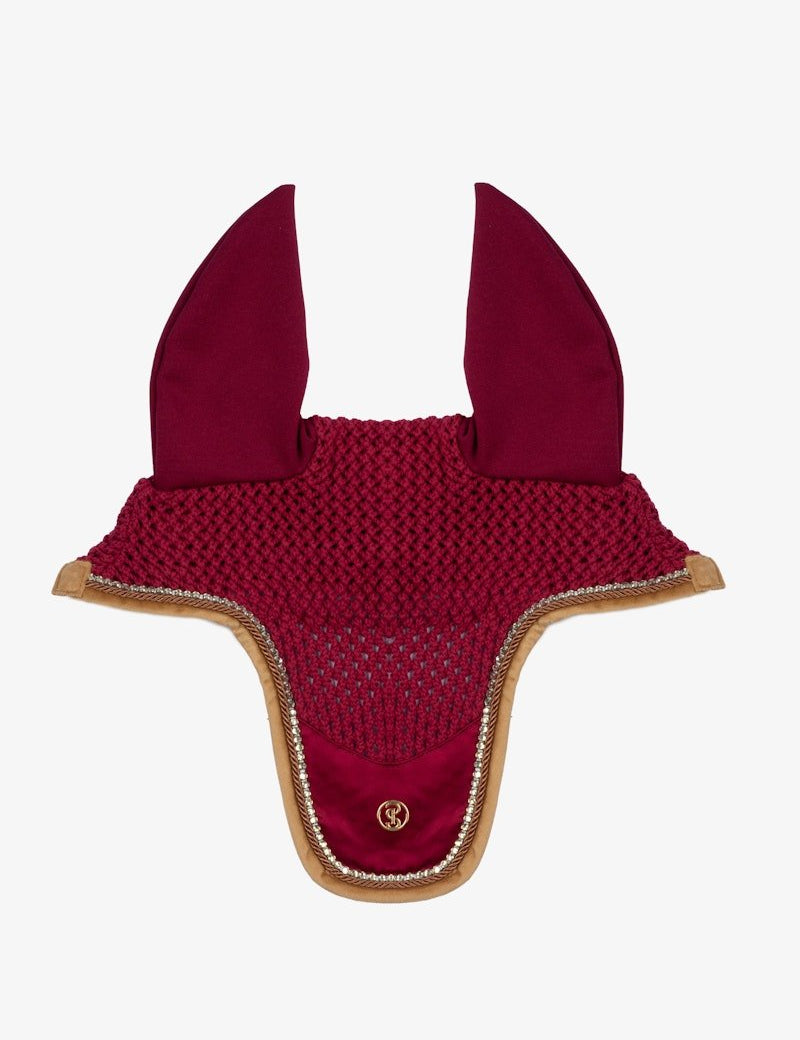PS of Sweden Vintage Monogram Ear Bonnet - Midnight Fuchsia - PS of Sweden - Equiluxe Tack