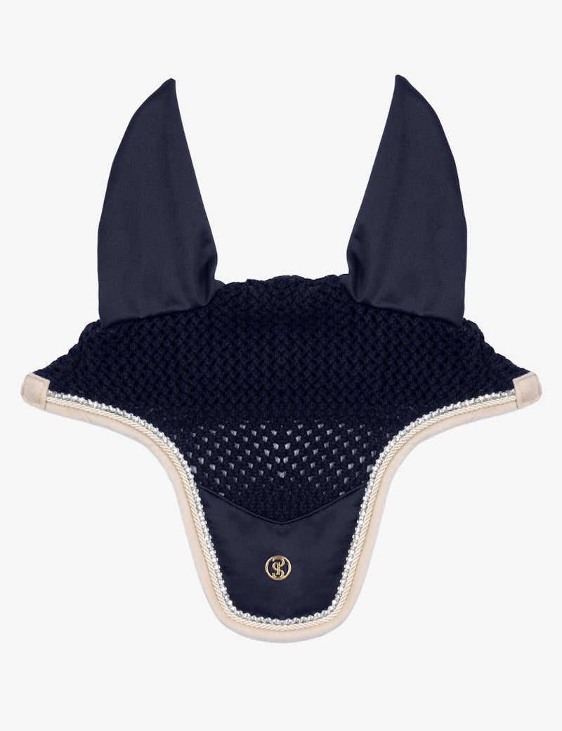 PS of Sweden Vintage Monogram Ear Bonnet - Navy - PS of Sweden - Equiluxe Tack