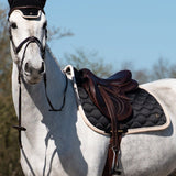 PS of Sweden Vintage Monogram Jump Saddle Pad - Black - PS of Sweden - Equiluxe Tack