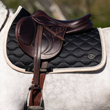 PS of Sweden Vintage Monogram Jump Saddle Pad - Black - PS of Sweden - Equiluxe Tack
