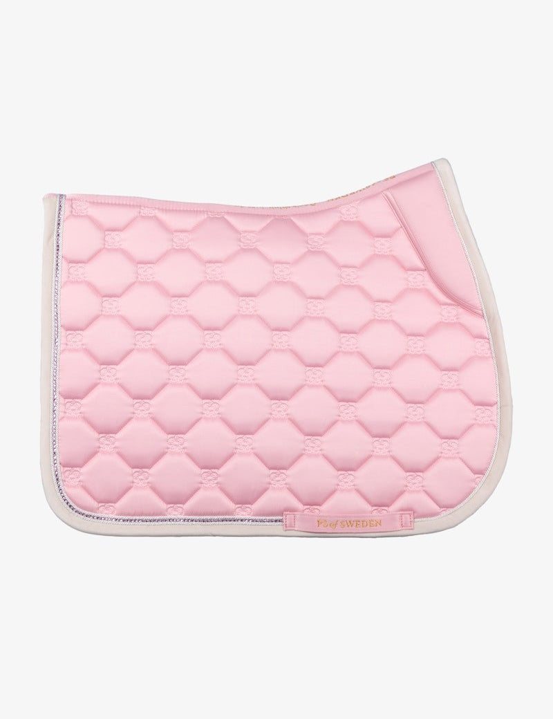 PS of Sweden Vintage Monogram Jump Saddle Pad - Hortensia pink - PS of Sweden - Equiluxe Tack
