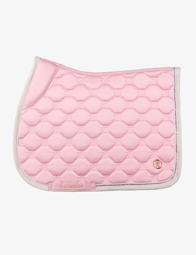 PS of Sweden Vintage Monogram Jump Saddle Pad - Hortensia pink - PS of Sweden - Equiluxe Tack