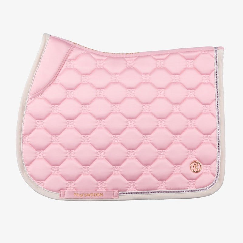 PS of Sweden Vintage Monogram Jump Saddle Pad - Hortensia pink - PS of Sweden - Equiluxe Tack