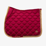 PS of Sweden Vintage Monogram Jump Saddle Pad - Midnight Fuchsia - PS of Sweden - Equiluxe Tack