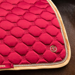 PS of Sweden Vintage Monogram Jump Saddle Pad - Midnight Fuchsia - PS of Sweden - Equiluxe Tack