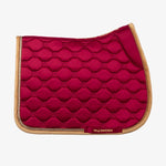 PS of Sweden Vintage Monogram Jump Saddle Pad - Midnight Fuchsia - PS of Sweden - Equiluxe Tack