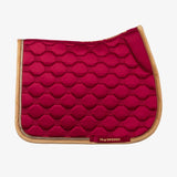 PS of Sweden Vintage Monogram Jump Saddle Pad - Midnight Fuchsia - PS of Sweden - Equiluxe Tack