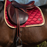 PS of Sweden Vintage Monogram Jump Saddle Pad - Midnight Fuchsia - PS of Sweden - Equiluxe Tack