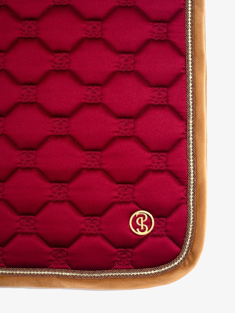 PS of Sweden Vintage Monogram Jump Saddle Pad - Midnight Fuchsia - PS of Sweden - Equiluxe Tack