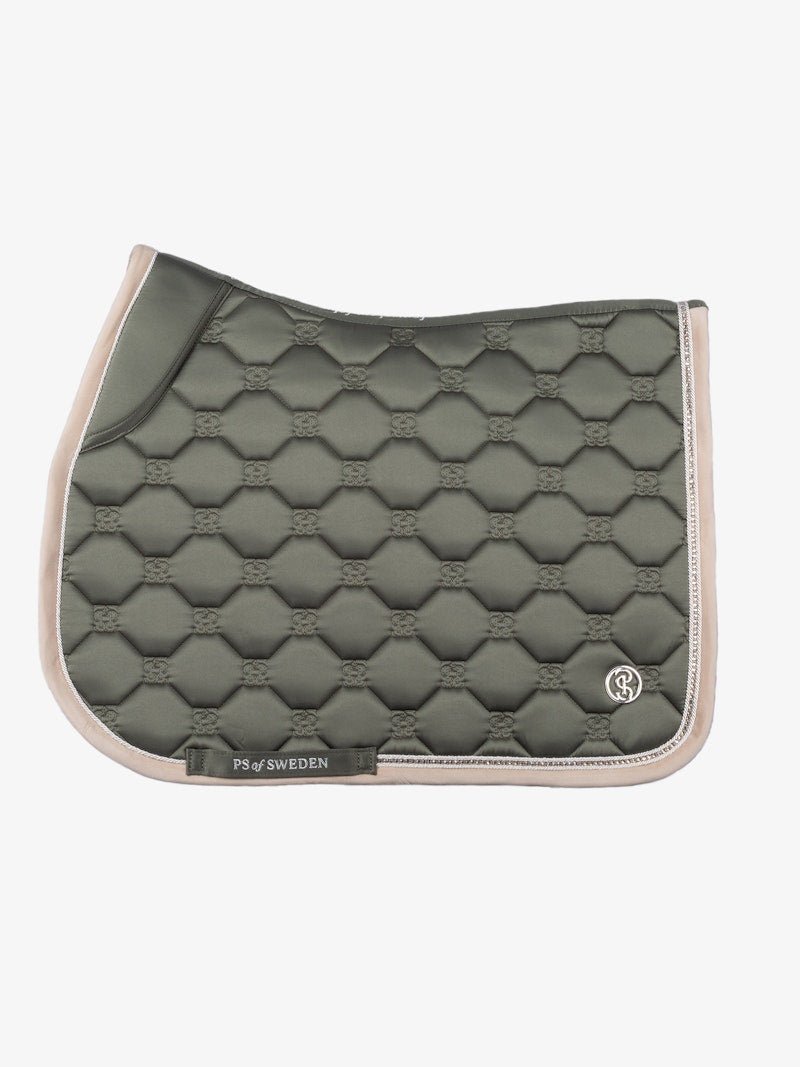 PS of Sweden Vintage Monogram Jump Saddle Pad - Mist Green - PS of Sweden - Equiluxe Tack
