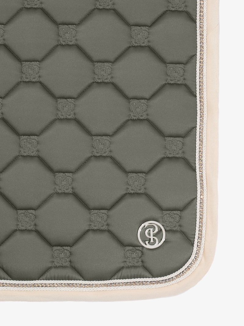 PS of Sweden Vintage Monogram Jump Saddle Pad - Mist Green - PS of Sweden - Equiluxe Tack