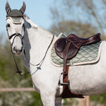 PS of Sweden Vintage Monogram Jump Saddle Pad - Mist Green - PS of Sweden - Equiluxe Tack