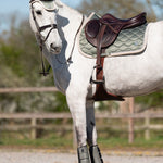 PS of Sweden Vintage Monogram Jump Saddle Pad - Mist Green - PS of Sweden - Equiluxe Tack