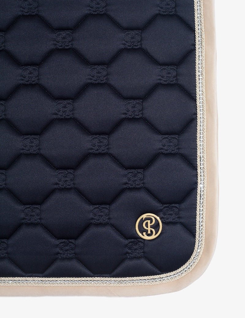 PS of Sweden Vintage Monogram Jump Saddle Pad - Navy - PS of Sweden - Equiluxe Tack