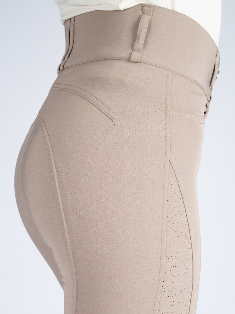 PS of Sweden Zephyra Laser Cut Breeches - Greige - PS of Sweden - Equiluxe Tack