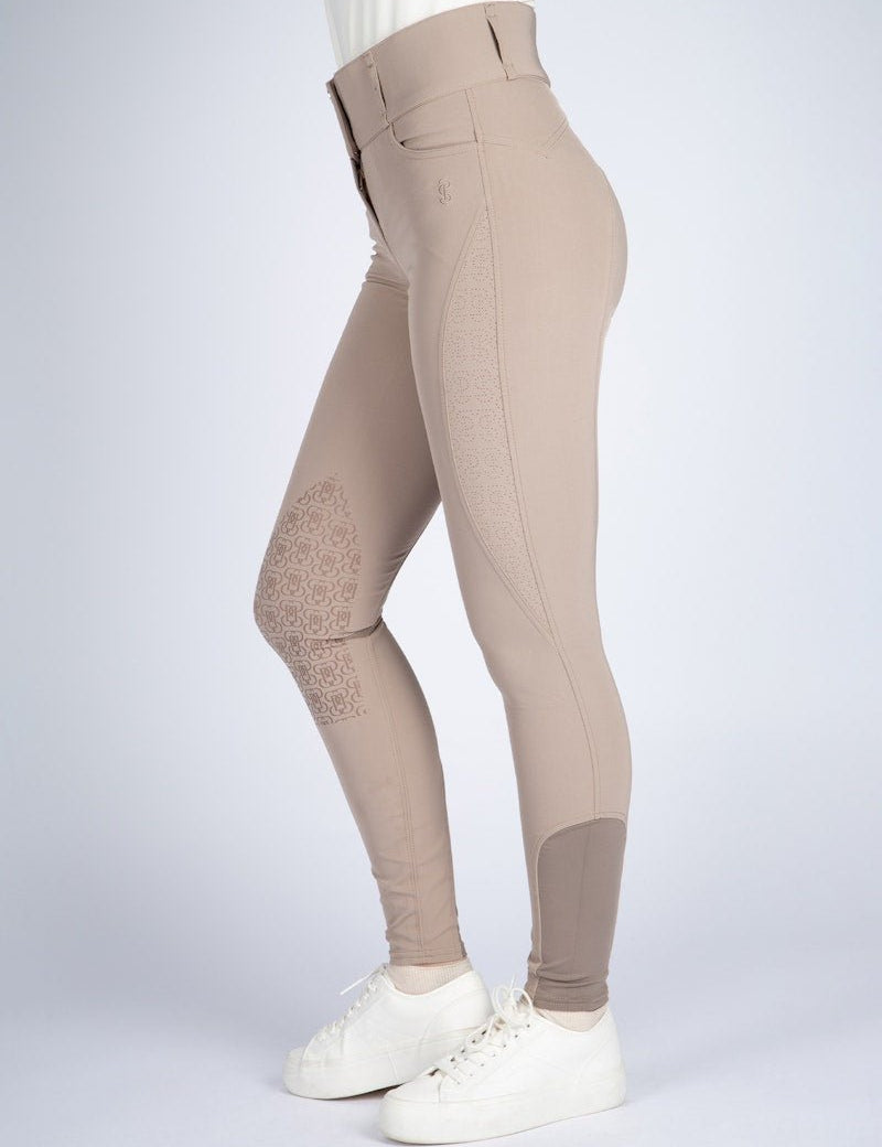 PS of Sweden Zephyra Laser Cut Breeches - Greige - PS of Sweden - Equiluxe Tack
