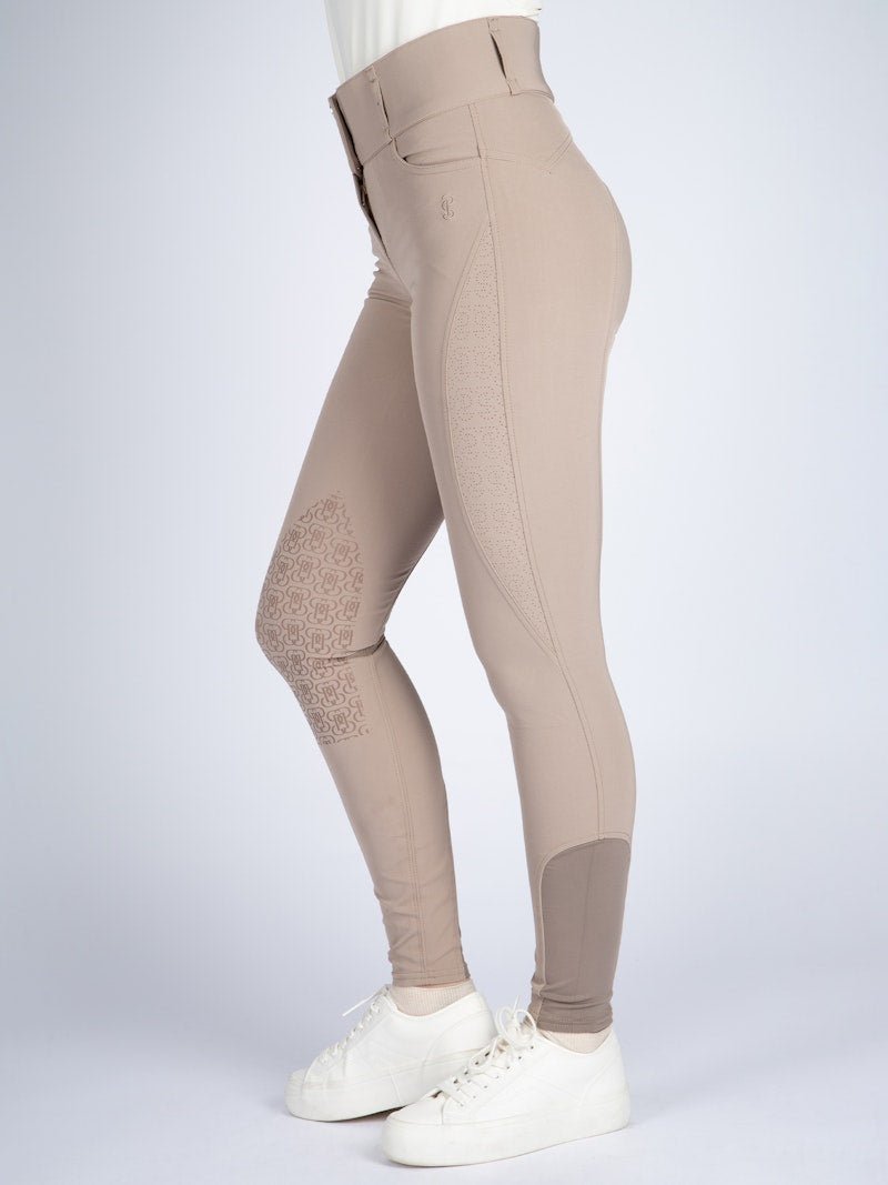 PS of Sweden Zephyra Laser Cut Breeches - Greige - PS of Sweden - Equiluxe Tack