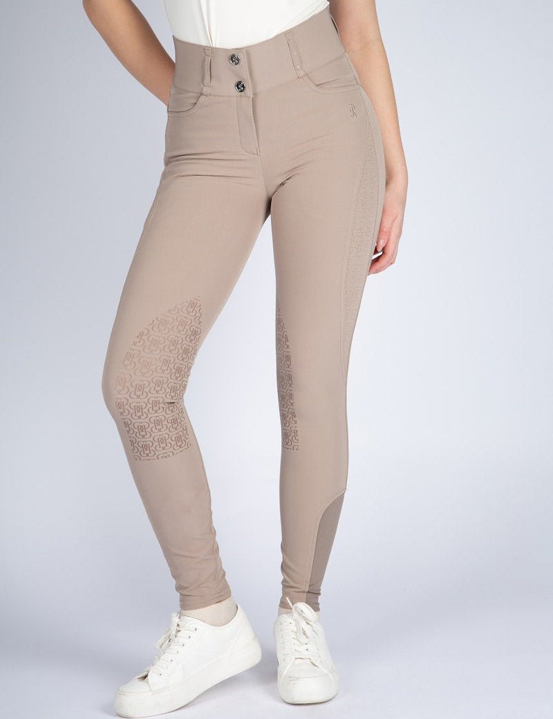 PS of Sweden Zephyra Laser Cut Breeches - Greige - PS of Sweden - Equiluxe Tack