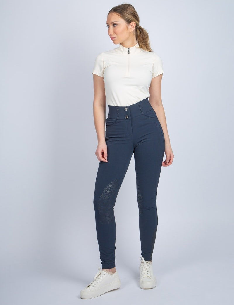 PS of Sweden Zephyra Laser Cut Breeches - Navy - PS of Sweden - Equiluxe Tack