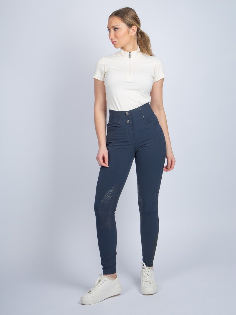 PS of Sweden Zephyra Laser Cut Breeches - Navy - PS of Sweden - Equiluxe Tack
