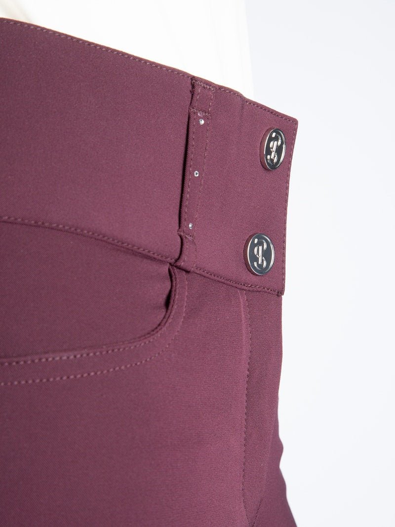 PS of Sweden Zephyra Laser Cut Breeches - Wine - PS of Sweden - Equiluxe Tack