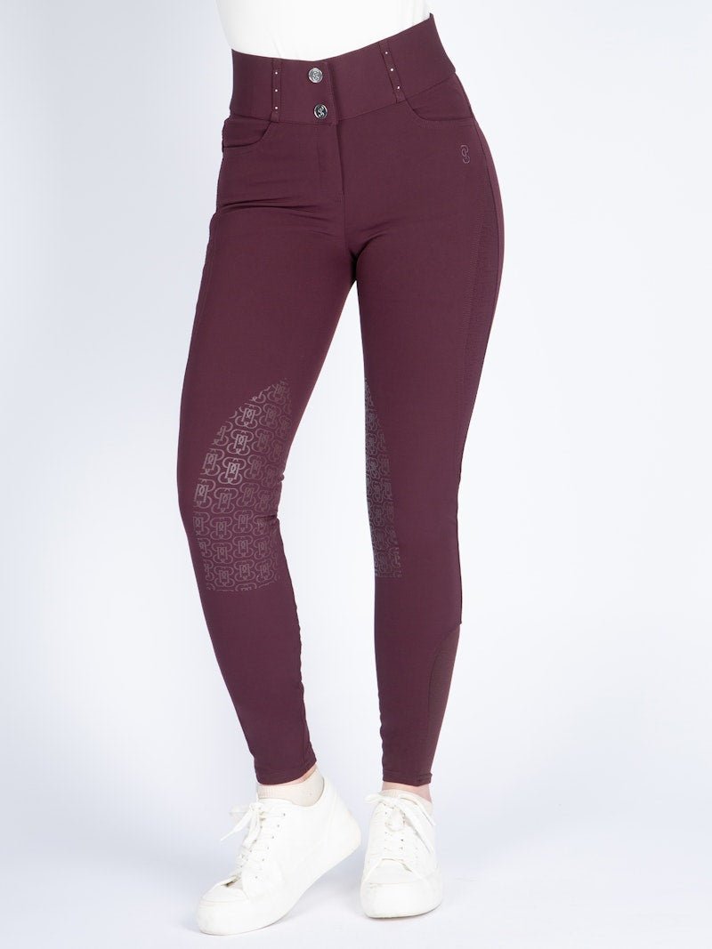 PS of Sweden Zephyra Laser Cut Breeches - Wine - PS of Sweden - Equiluxe Tack