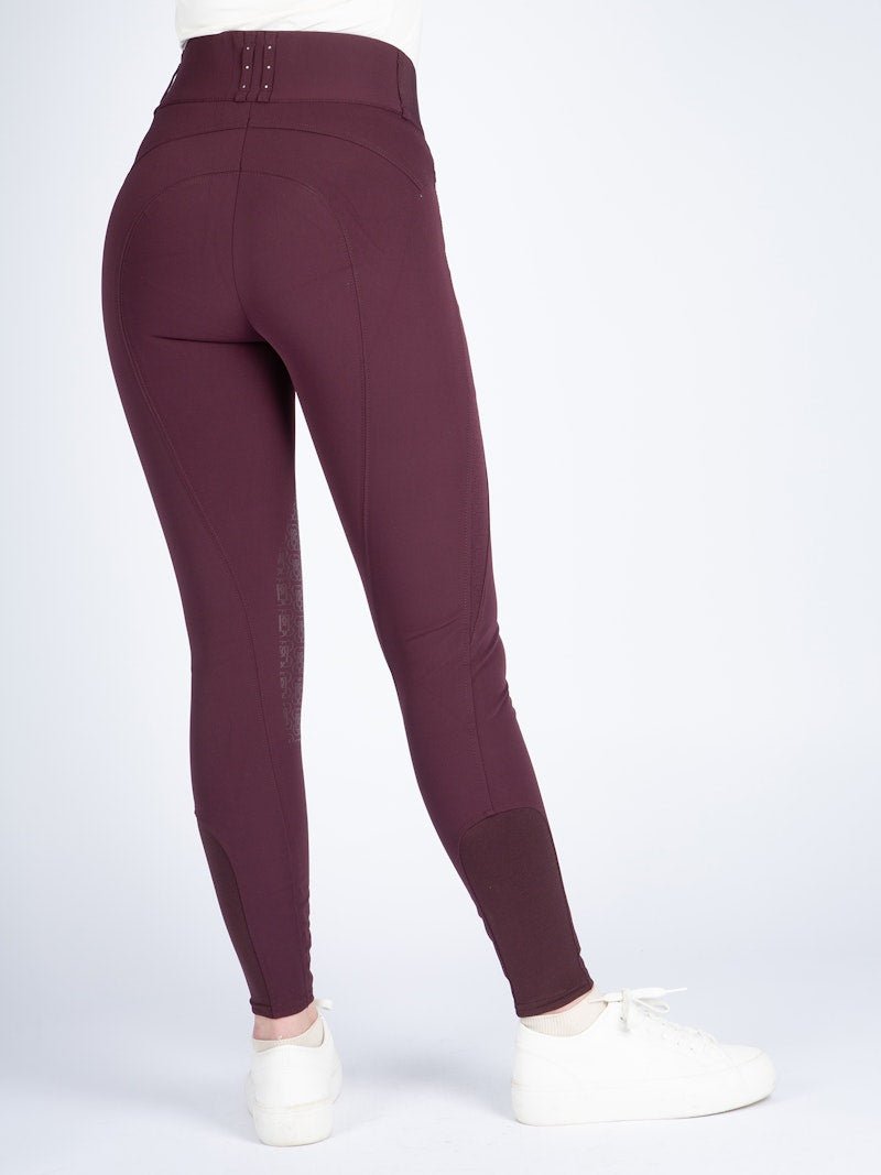 PS of Sweden Zephyra Laser Cut Breeches - Wine - PS of Sweden - Equiluxe Tack