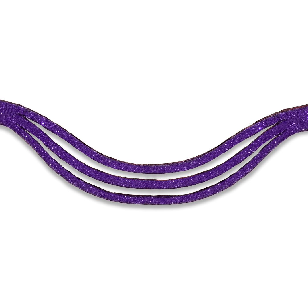 Purple Amethyst Browband - Equestroom - Equiluxe Tack