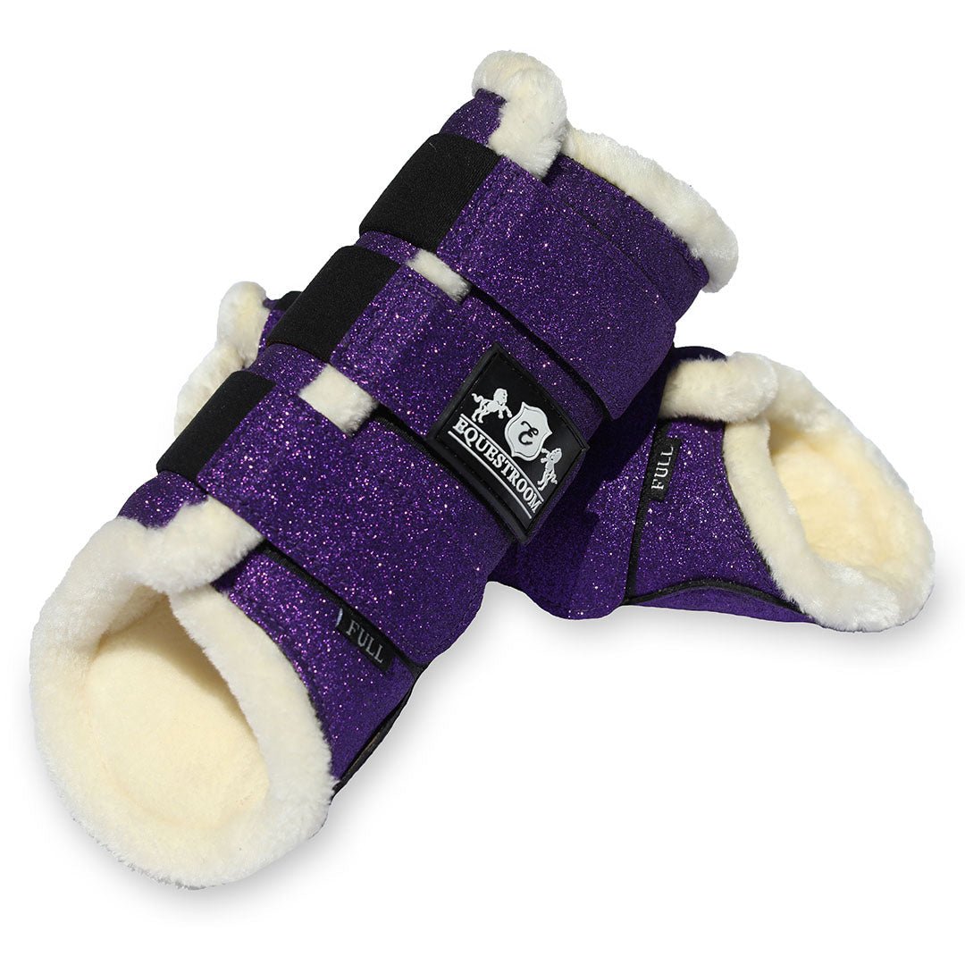 Purple Amethyst Brushing Boots - Equestroom - Equiluxe Tack