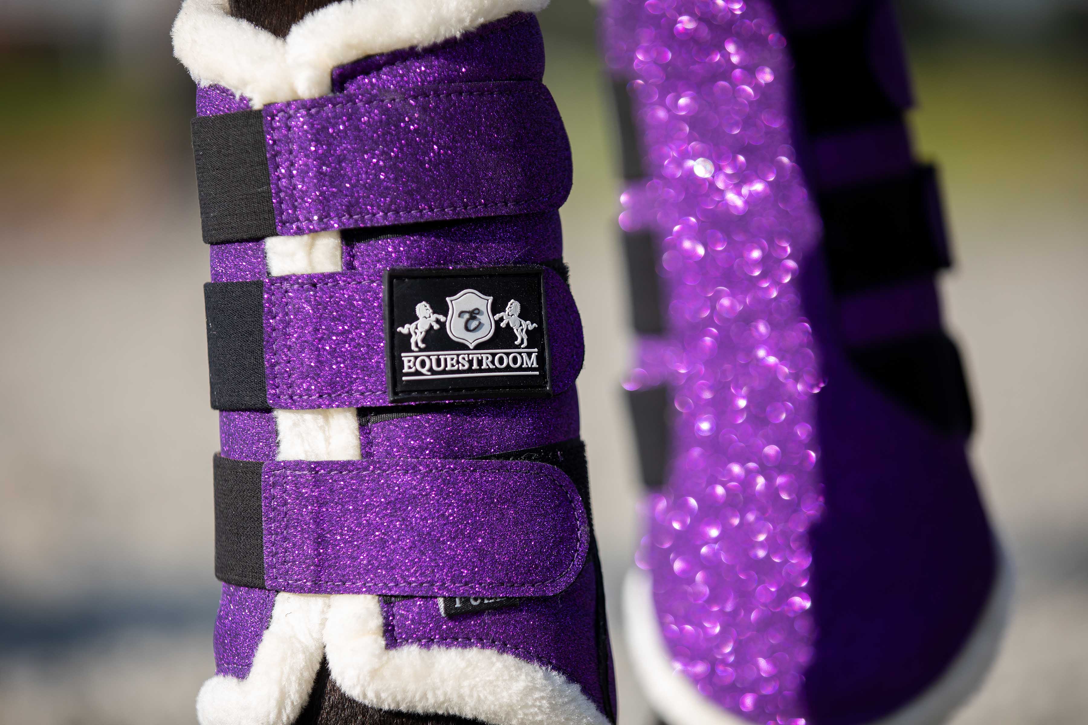 Purple Amethyst Brushing Boots - Equestroom - Equiluxe Tack