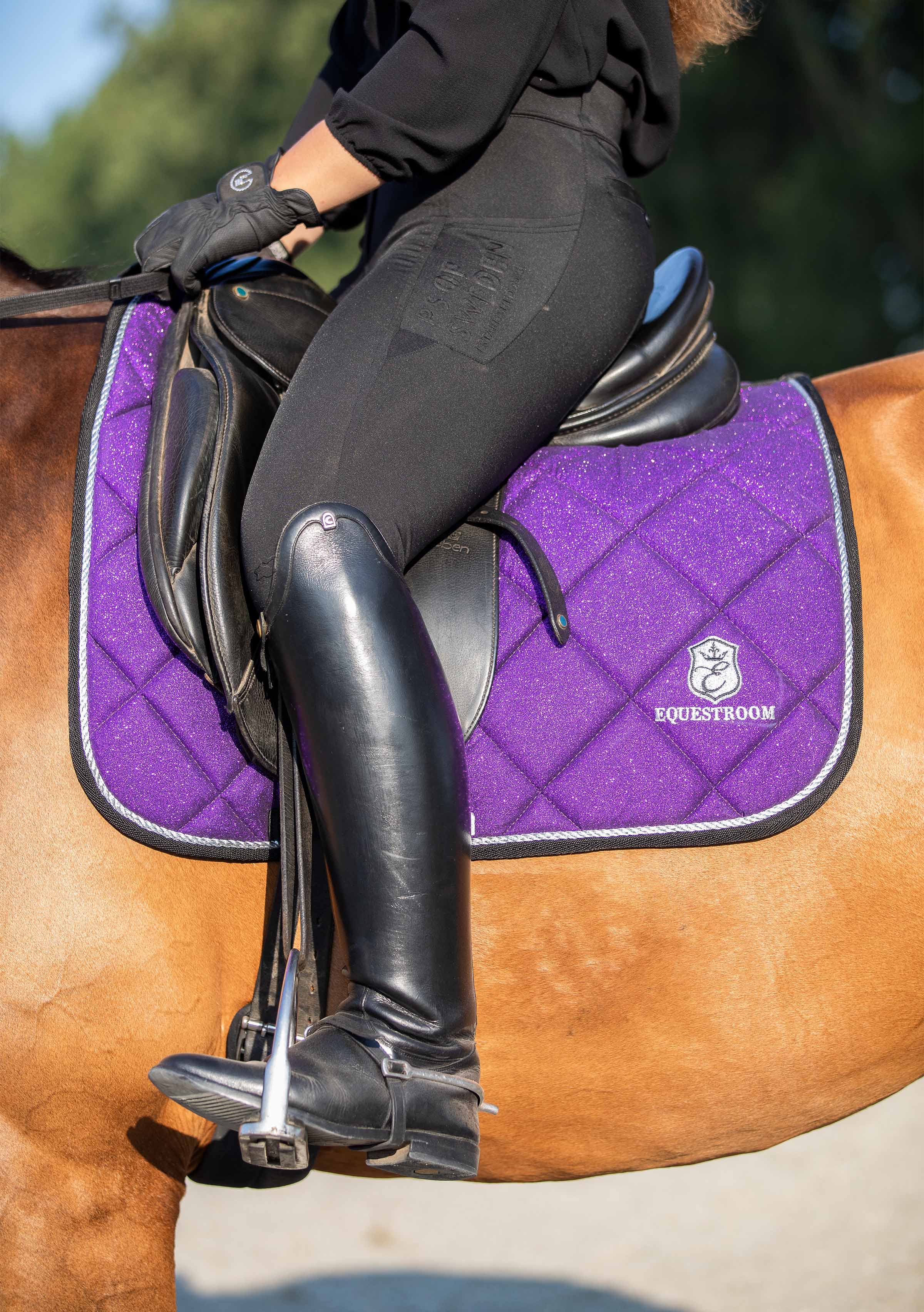 Purple Amethyst Saddle Pad Set - Equestroom - Equiluxe Tack
