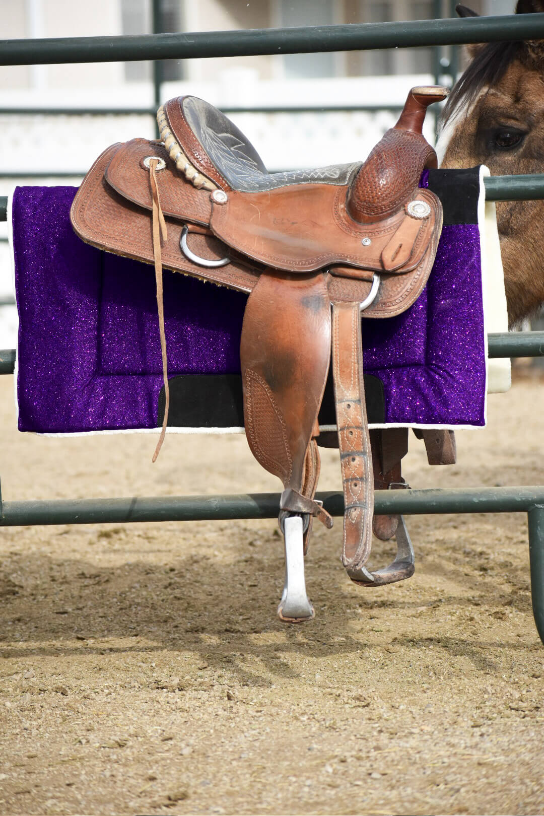 Purple Amethyst Western Saddle Pad - Equestroom - Equiluxe Tack