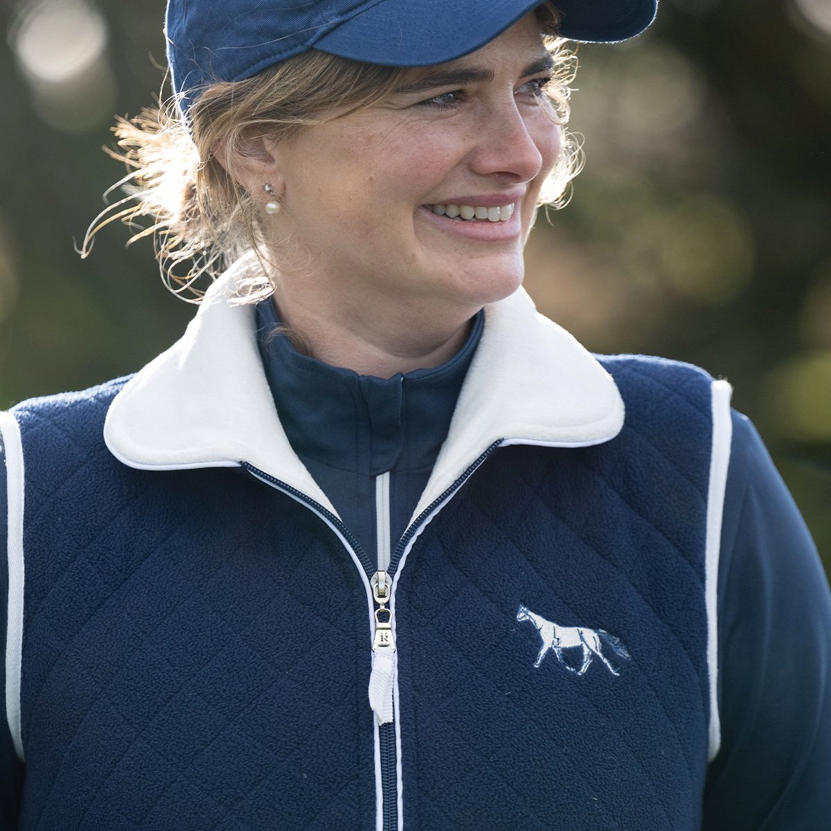 Quilted Fleece Vest | Navy - Rönner - Equiluxe Tack