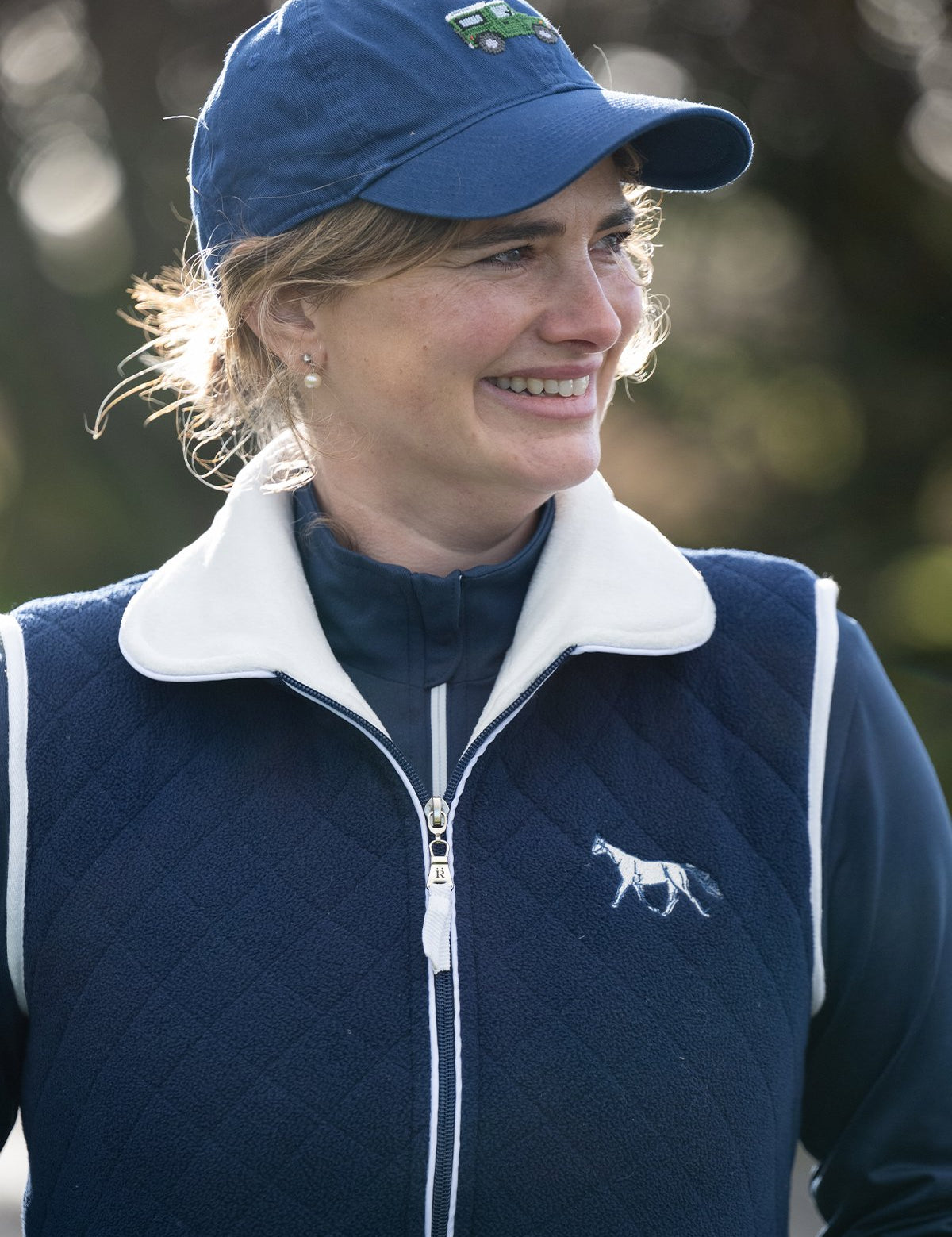 Quilted Fleece Vest | Navy - Rönner - Equiluxe Tack