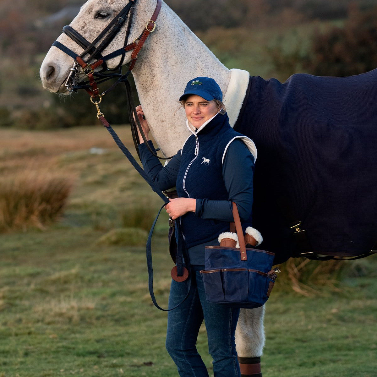 Quilted Fleece Vest | Navy - Rönner - Equiluxe Tack