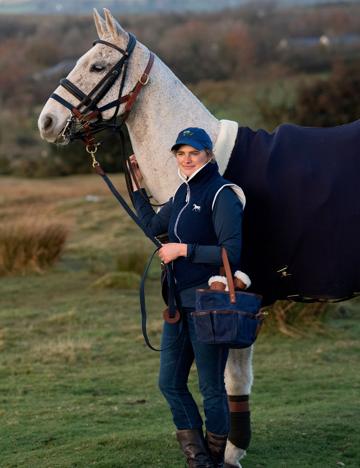 Quilted Fleece Vest | Navy - Rönner - Equiluxe Tack