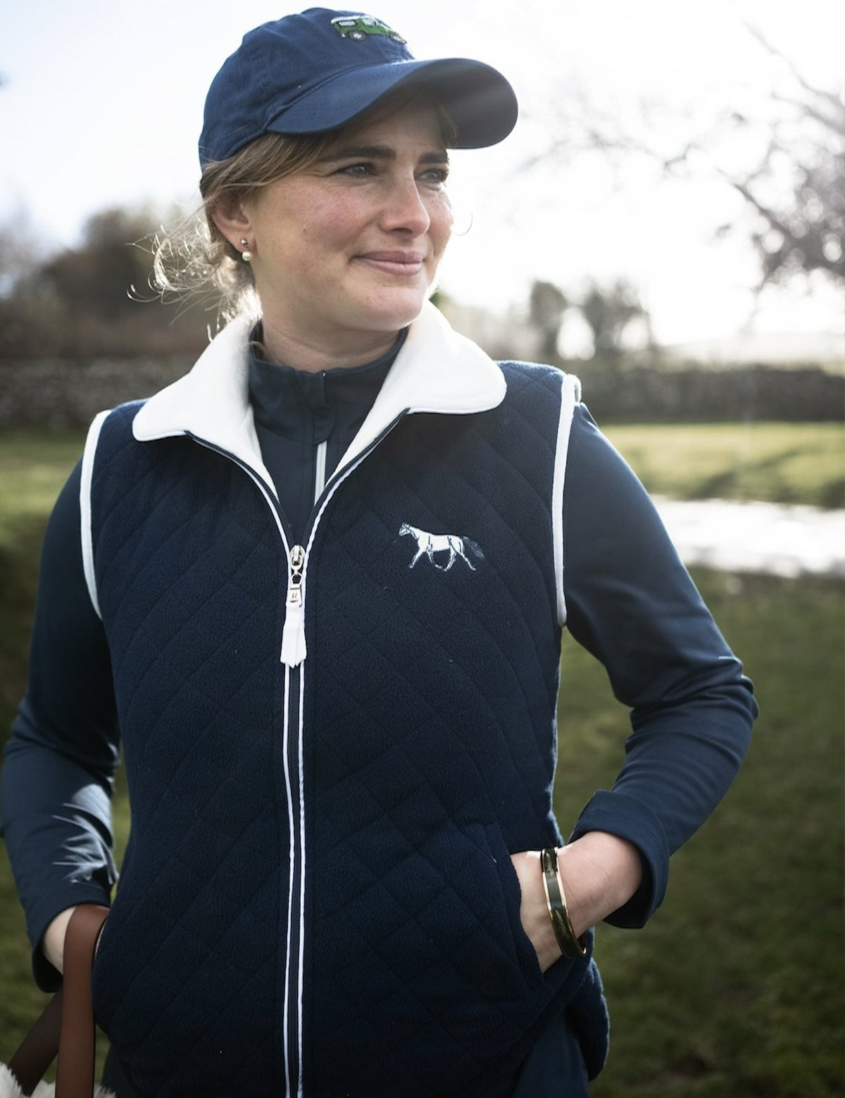Quilted Fleece Vest | Navy - Rönner - Equiluxe Tack