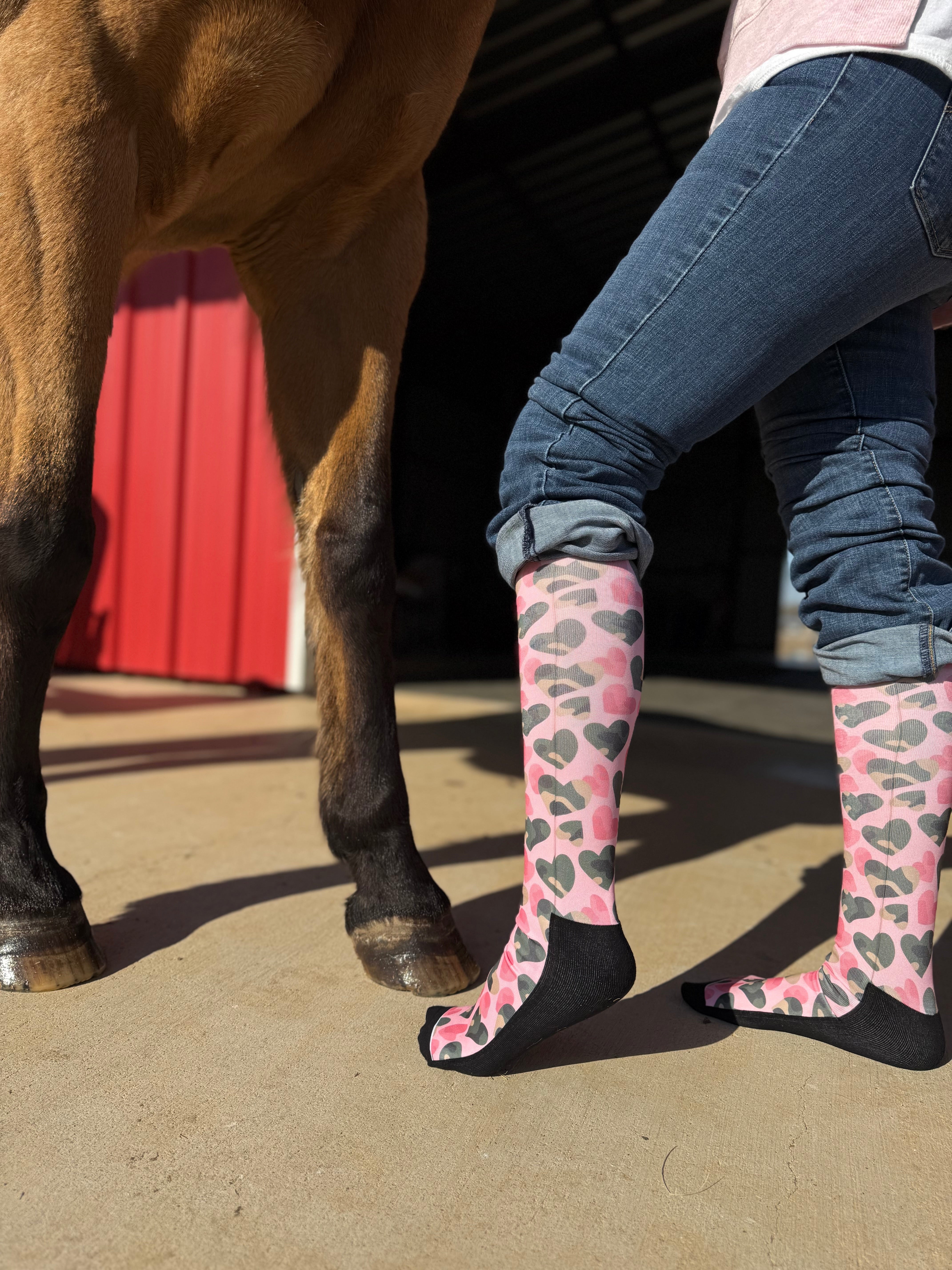 Red Barn Socks "Barn Crush" - Red Barn Socks - Equiluxe Tack