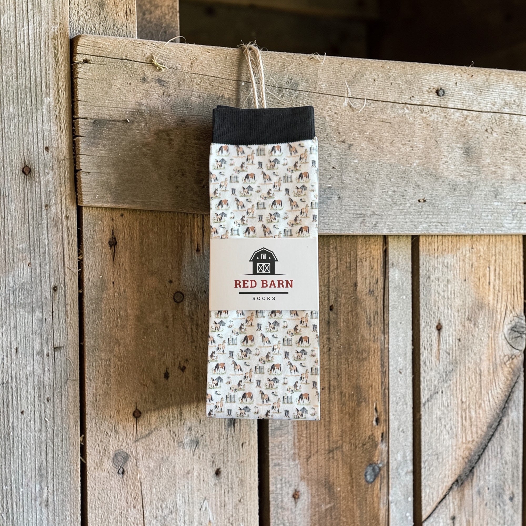 Red Barn Socks "Hay There Bestie" - Petite - Red Barn Socks - Equiluxe Tack