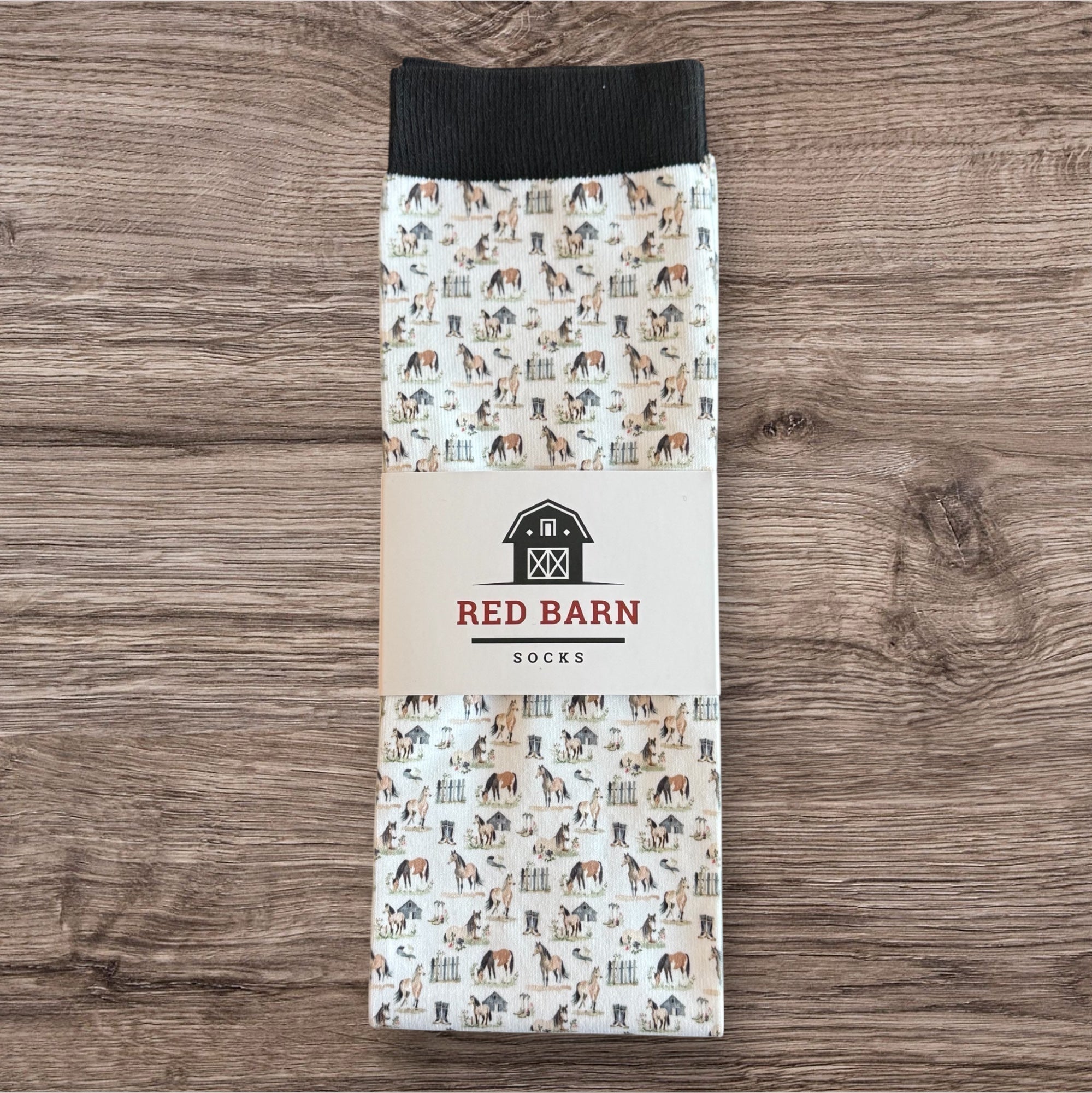 Red Barn Socks "Hay There Bestie" - Petite - Red Barn Socks - Equiluxe Tack