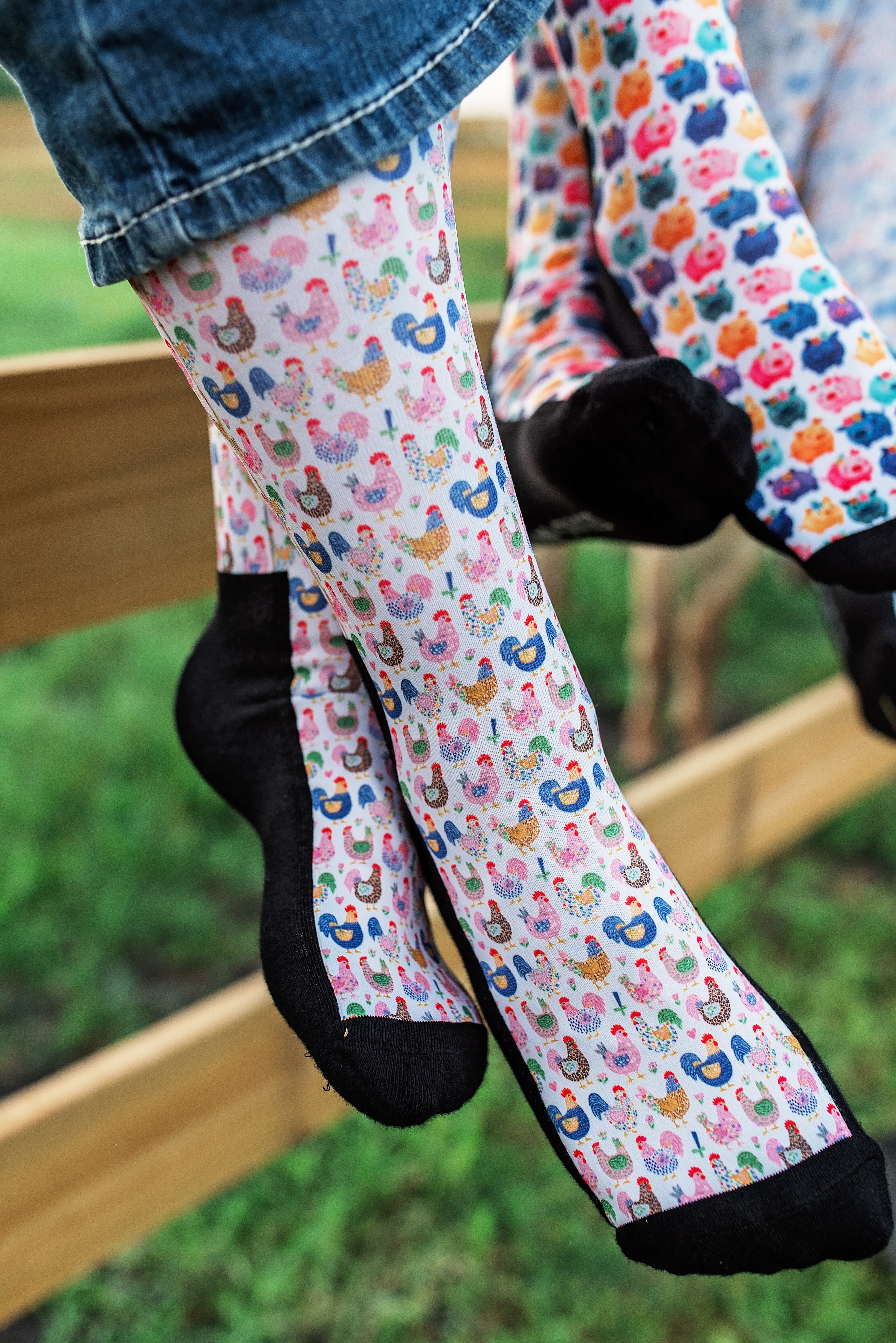 Red Barn Socks Peck Yeah! - Equiluxe Tack